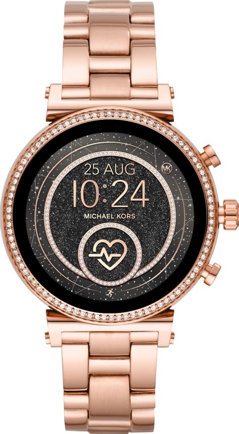 rose gold michael kors smartwatch best buy|michael kors access touchscreen smartwatch.